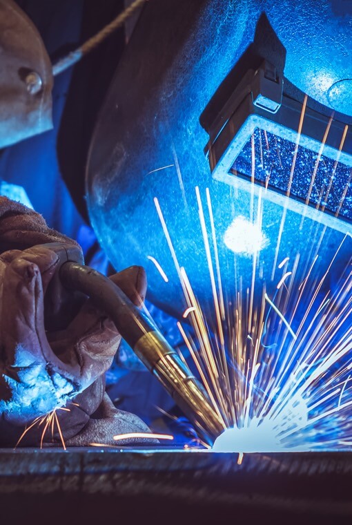 Man welding